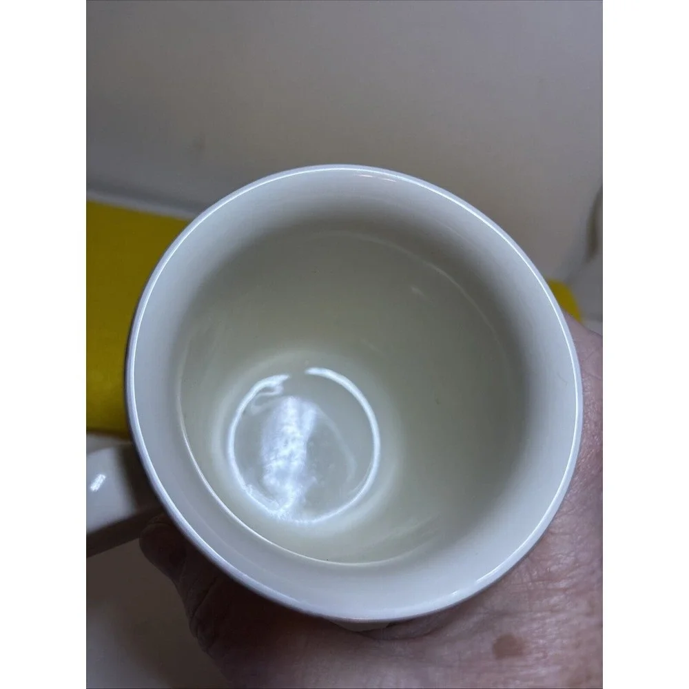 VTG OTAGIRI GOLDEN POPPY Mug Cup WHITE GOLD PORCELAIN JAPAN - Picture 7 of 10